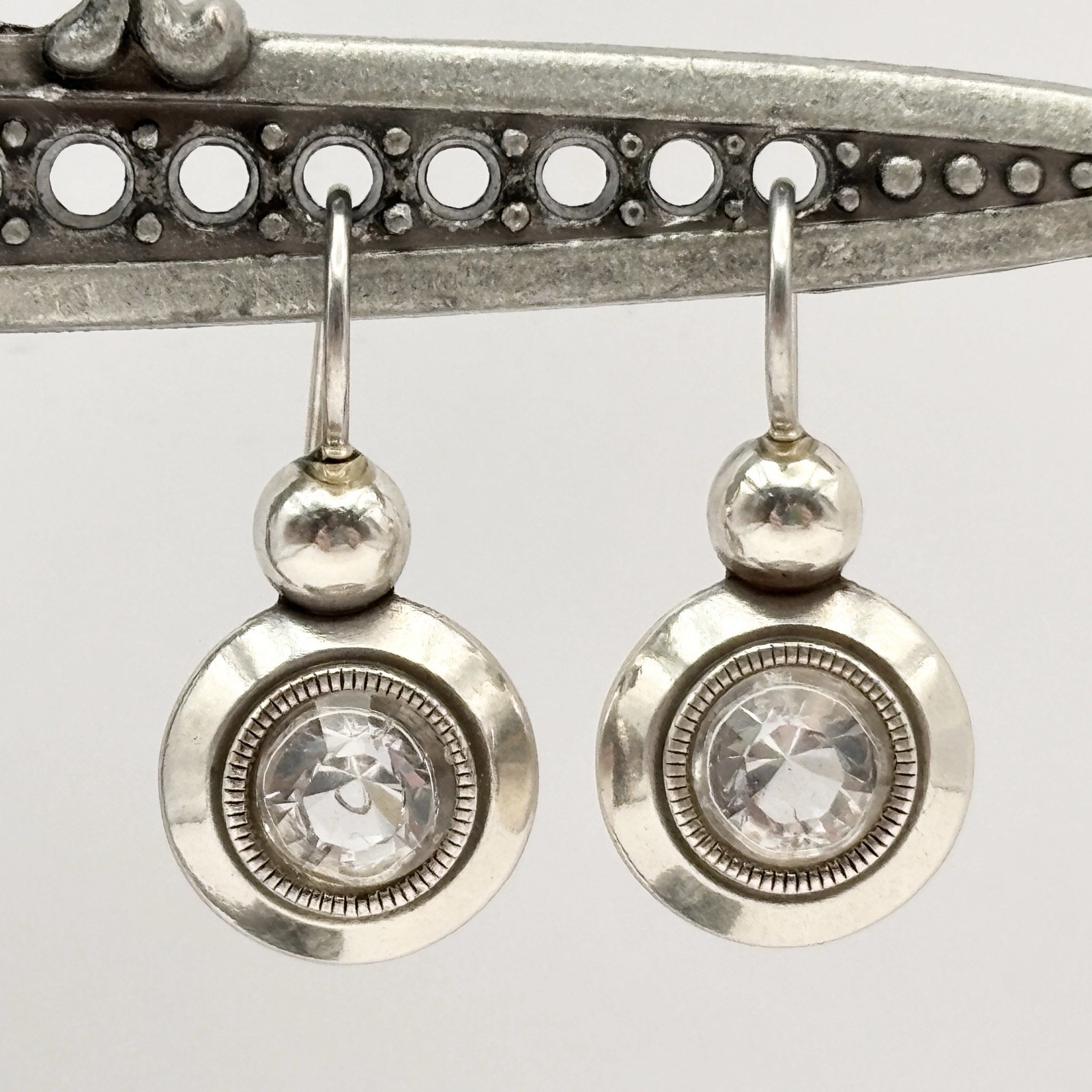 Brighton Constellation Crystal Earrings Silver plated White Colorless Crystals