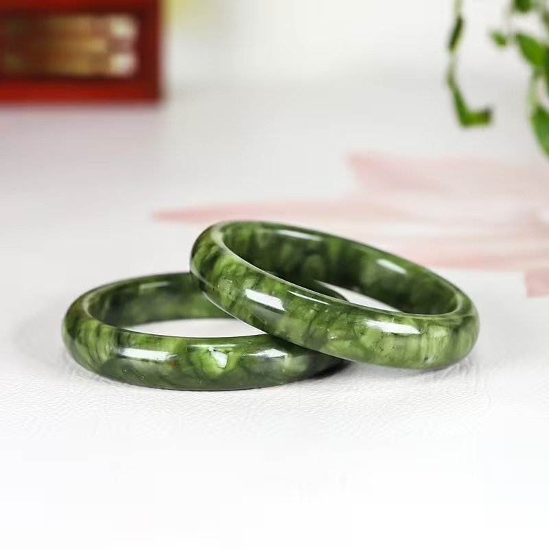 1pc of Handmade Natural Stone Snake Patterned Bracelet, Suitable for Daily Wear