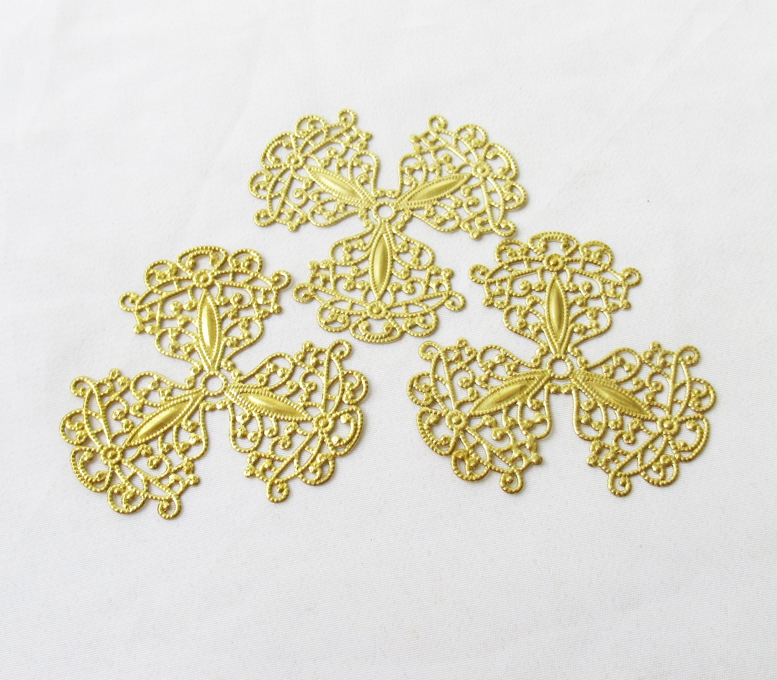30pcs Brass Filigree 48.5mm Stamping Findings DIY Accessory Supplies