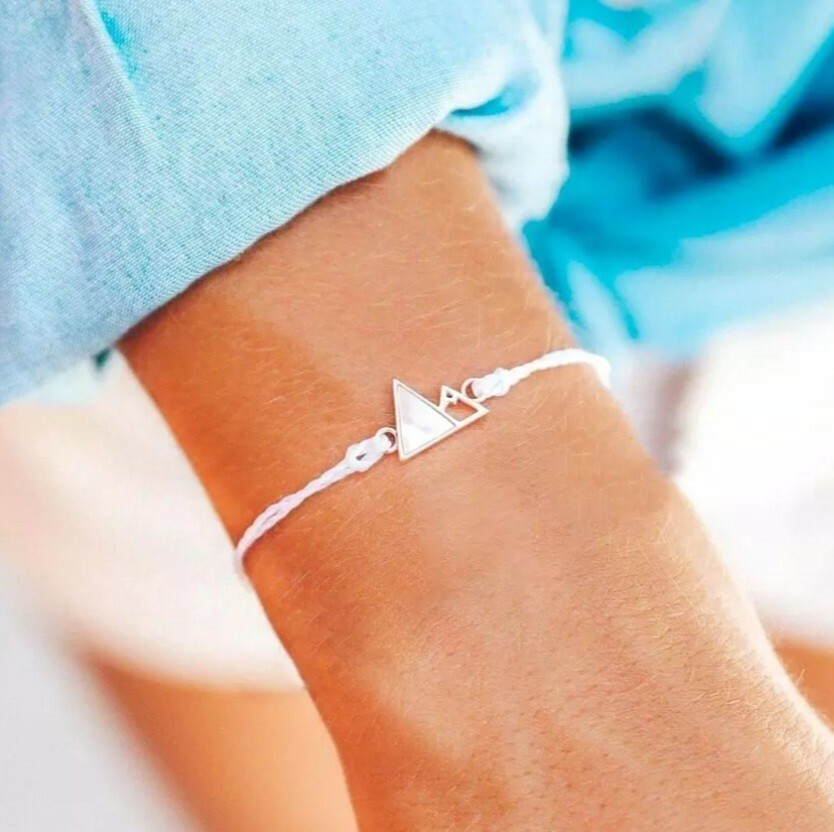 PURA VIDA ROSE GOLD WHITE HOWLITE GEM MOUNTAIN BRACELET ‼️FREE SAME DAY SHIP‼️