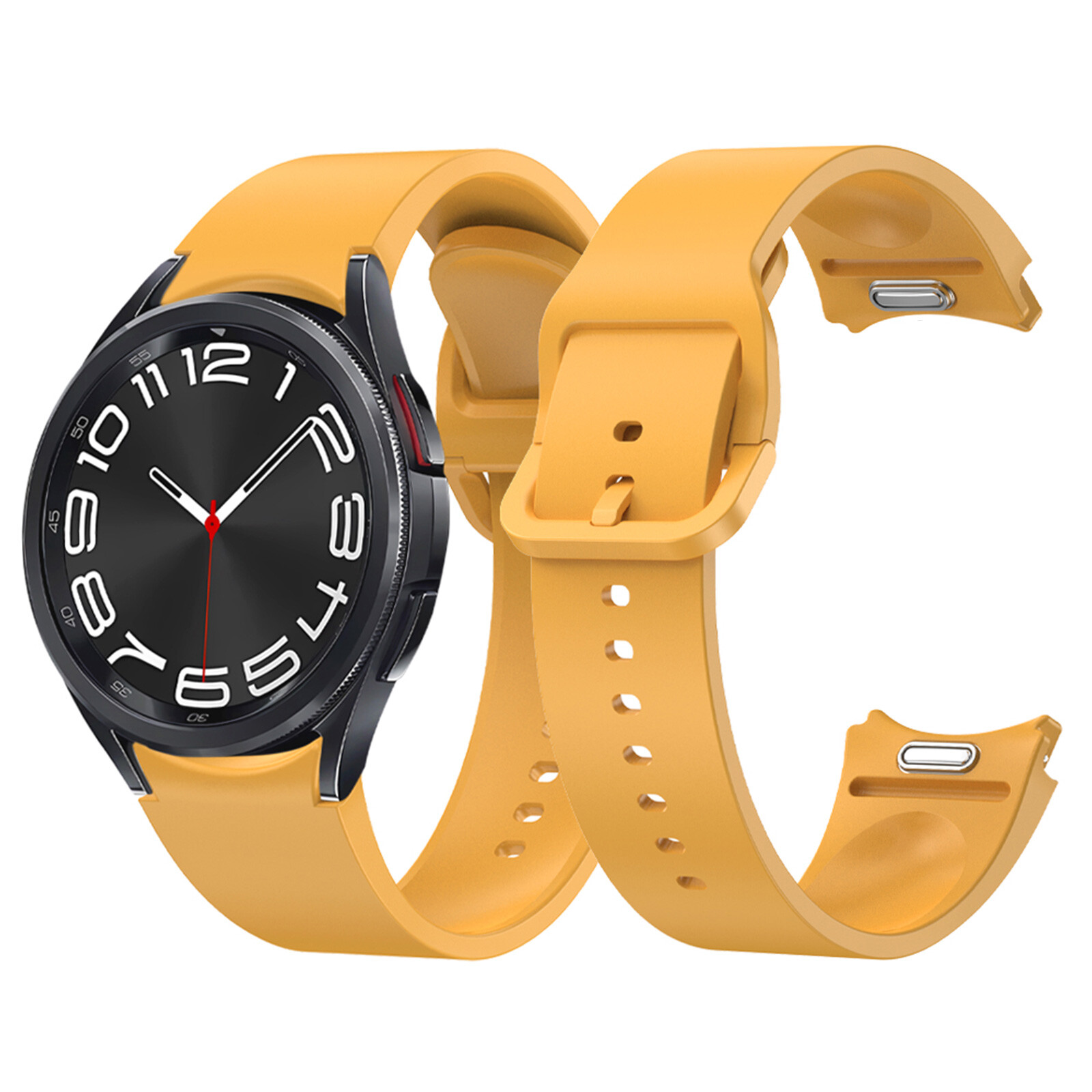 Liquid Silicone Watch Band Strap Replacement For Samsung Galaxy Watch 4 5 6 7 FE