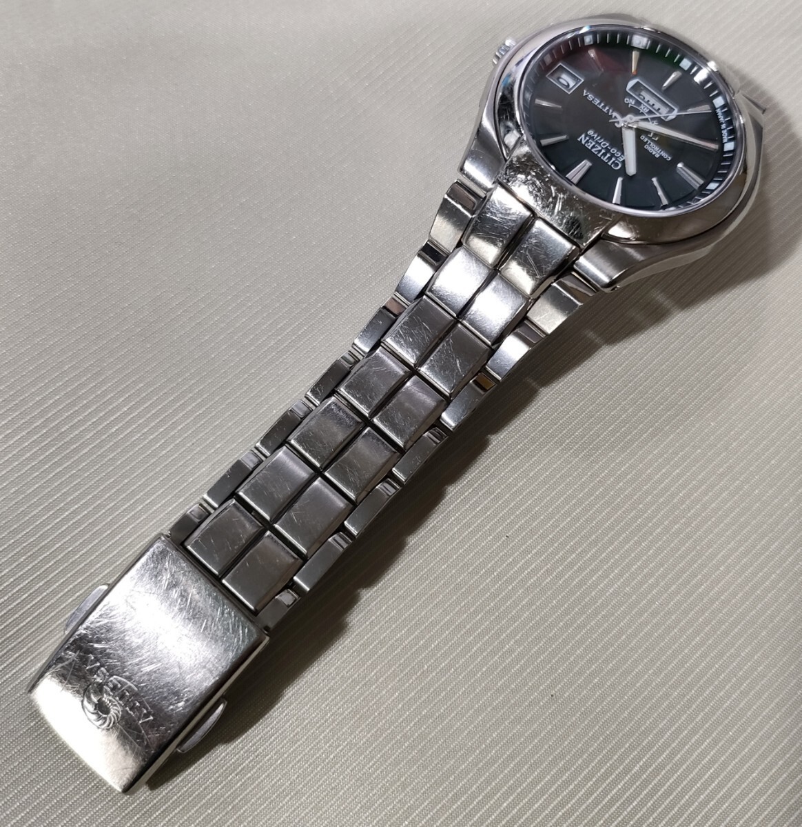 Operational Citizen Attesa Eco Drive regular 73 500 yen radio solar wristwatch A