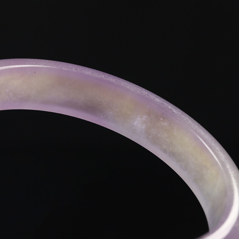 62mm Lavender Purple Icy Jadeite Jade Bangle Bracelet Women’s Chinese Jade 11221