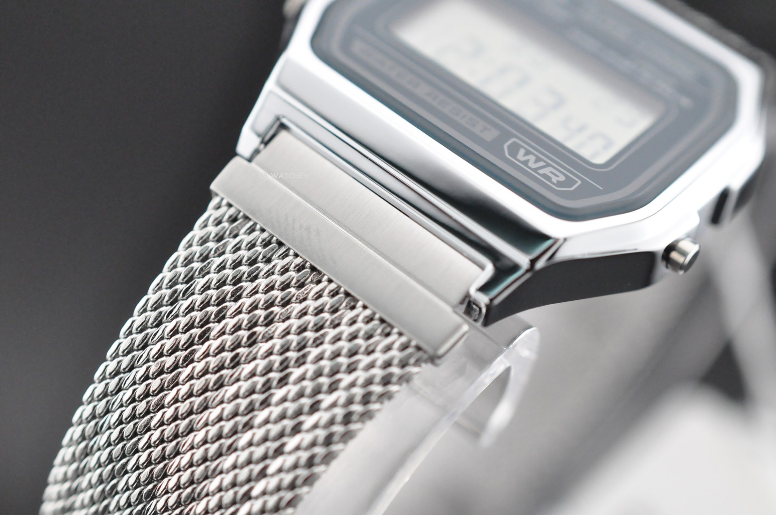 Casio Vintage Series A158WEM-3 Stainless Steel 33mm Silver Dial Mesh Men’s Watch