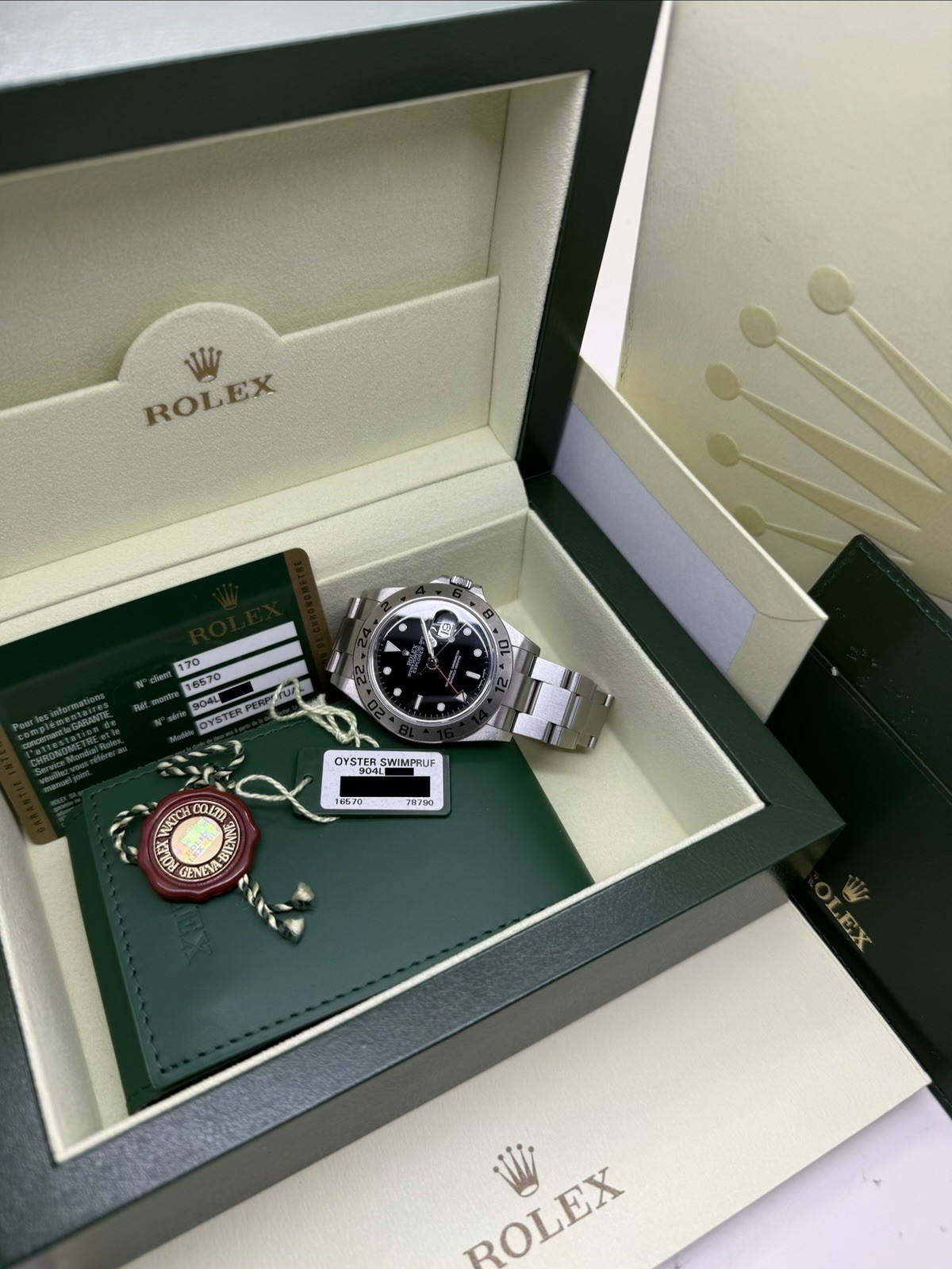 2011 Rolex Explorer II Black Dial Scrambled Random Serial 3186 Mov Rehaut 16570
