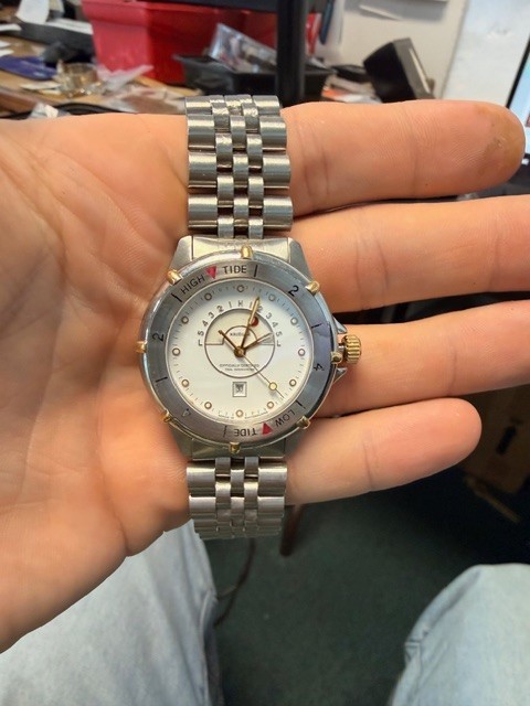 Krieger Tidal Chronometer 7 Jewels Swiss Quartz Men’s Watch