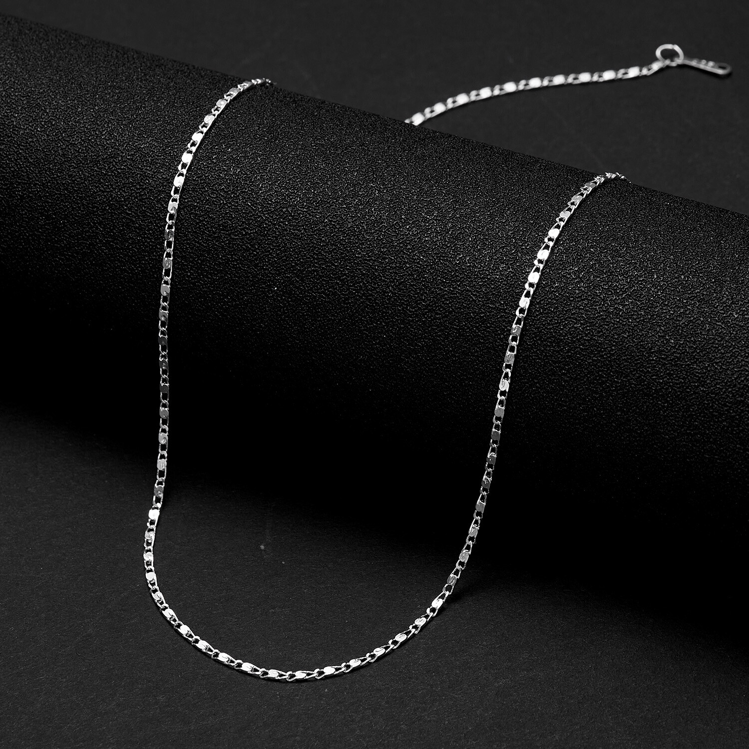 1pc 925 Silver 1MM Box Chain Necklace For Pendant Women Men Jewelry Wholesale