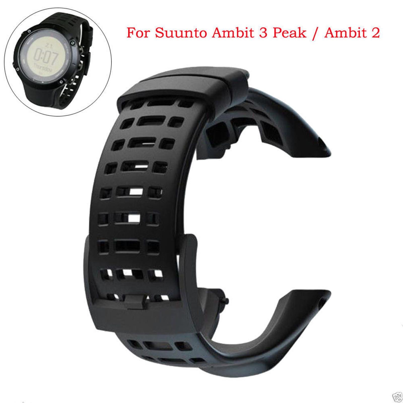 150-230mm Watch Rubber Silicone Strap For Suunto Ambit 3 Peak Men’s Watch Band