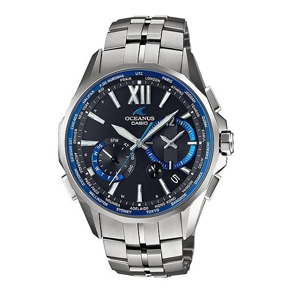 CASIO OCEANUS Manta OCW-S3400-1AJF Analog Men’s Watch Black Blue Silver Tough