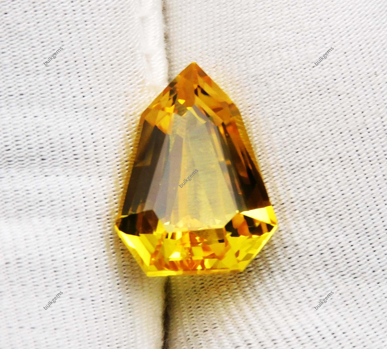 9.55 Ct Natural Yellow Sapphire Fancy Cut Certified Loose Gemstone AAA Quality