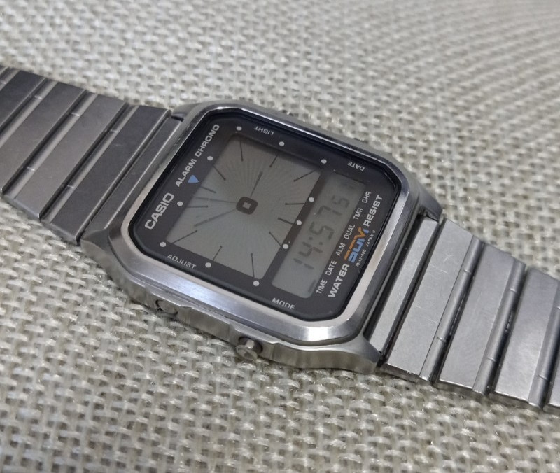 Casio AE-60W Rare Vintage Alarm Chrono Module 187 (~1980s)