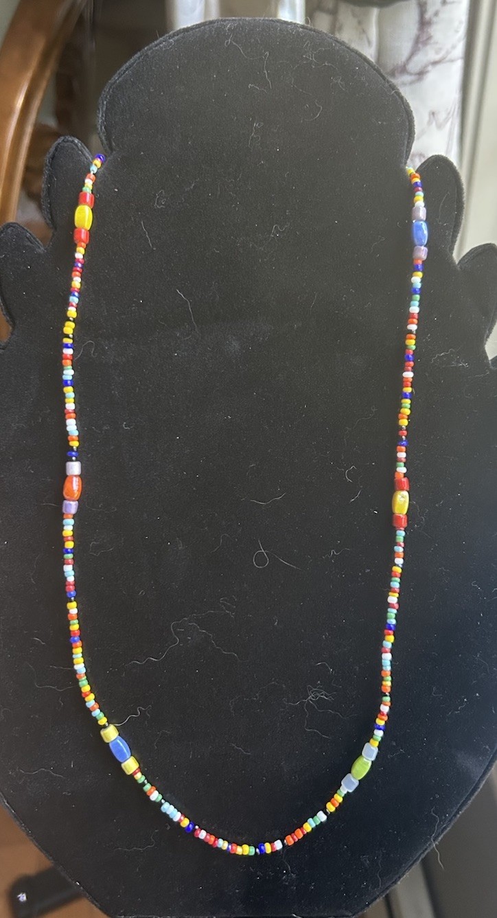 Curated Trio: Multi-Color & Black/White Beaded Necklaces – Eclectic Estate Lot