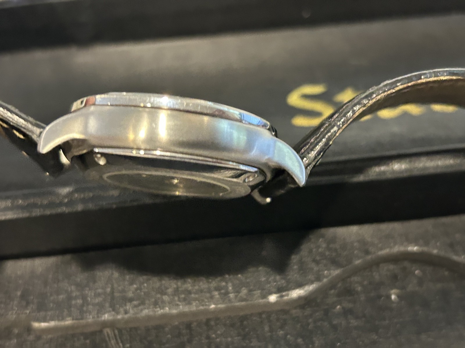 Stauer 1930 Dashtronic, Automatic, 21 Jewels, Stainless Steel, Leather Used