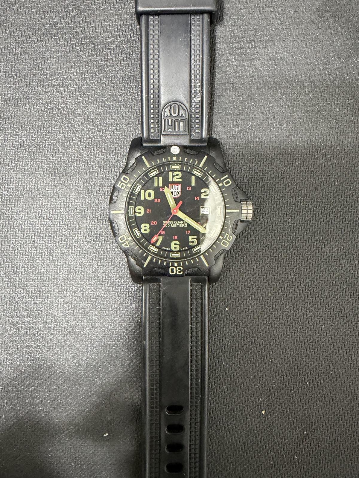 Luminox Navy SEAL 3910 Blackout 200M Swiss Quartz – Box & Papers – Preowned