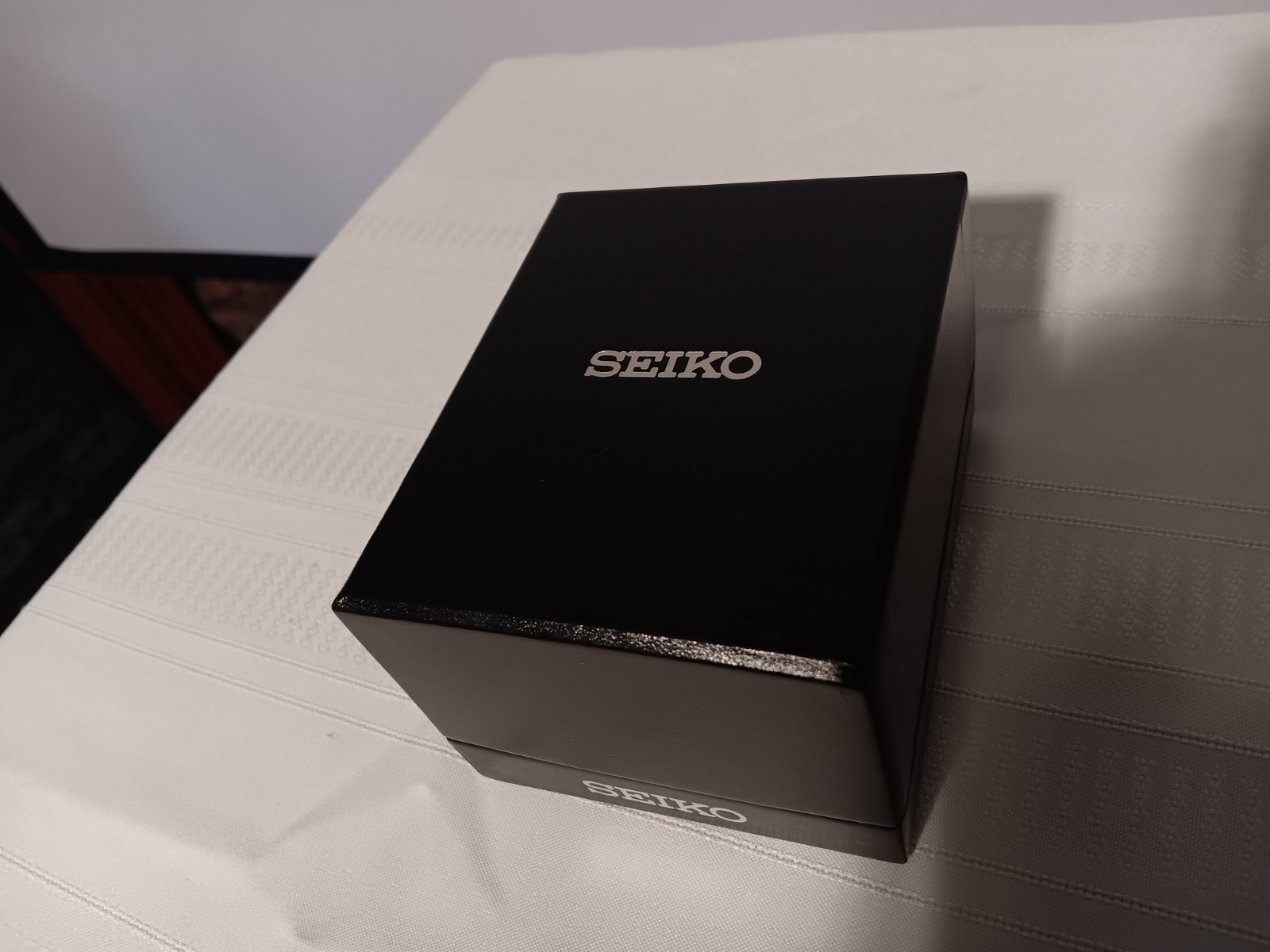 New Seiko Unisex 2 Tone Stainless Steel 7n32c Quartz Sr927sw Battery Blue Face