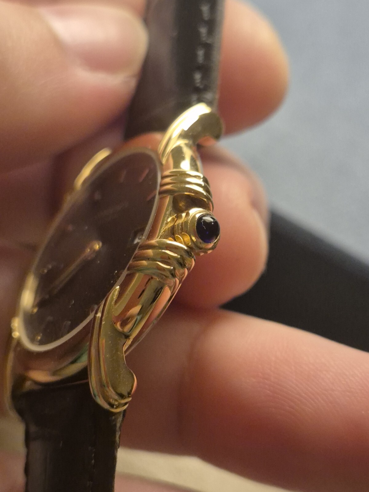 Raymond Weil Ladies Leather Strap Watch Vintage 9955 Working