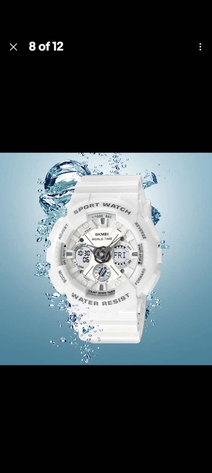 Men’s Watch Sports Wrist Watch Backlight 50M Resistant B8D4