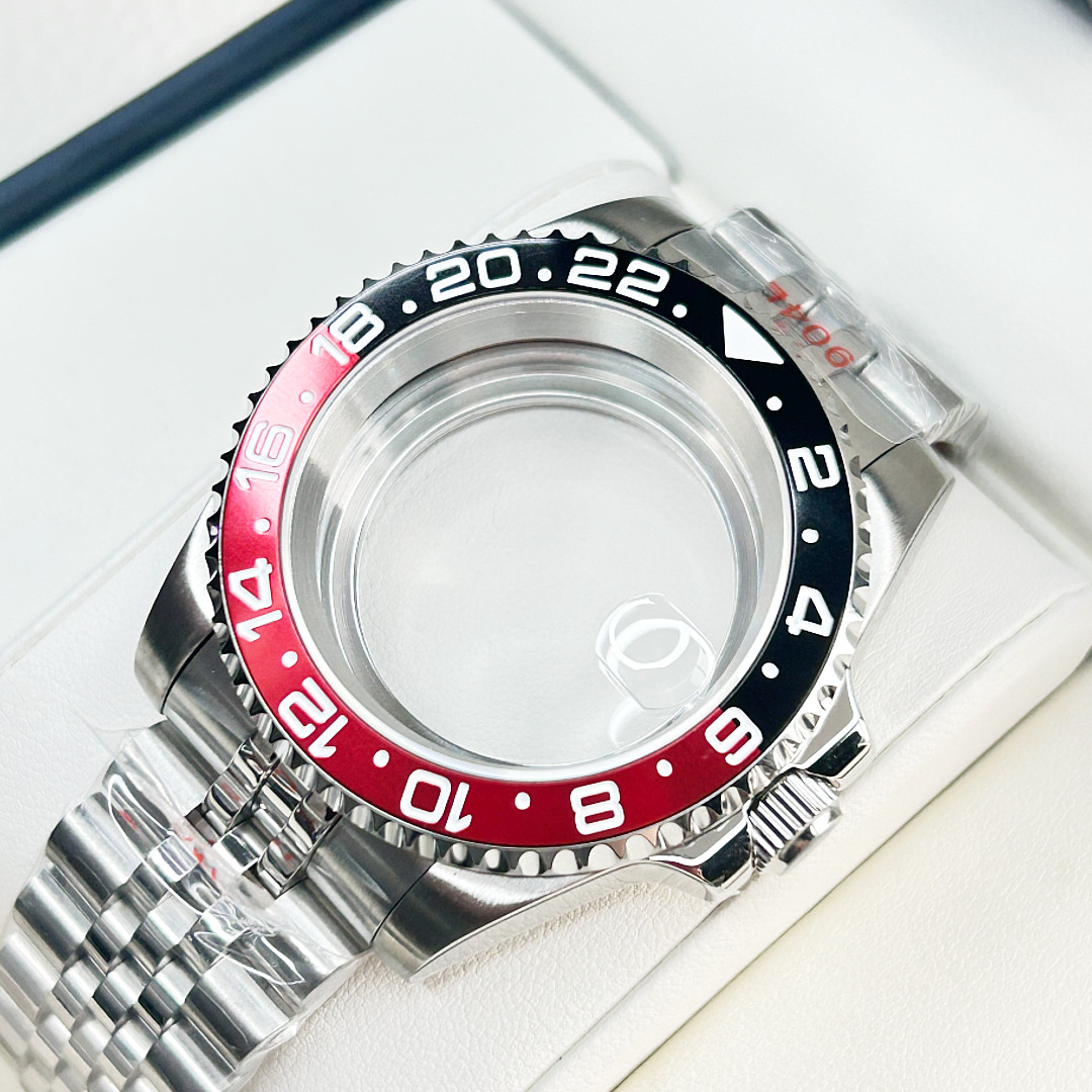 40mm Brushed Sub GMT 20ATM Coke Bezel Watch Case Mod For Nh35 Nh36 Nh34 Movement