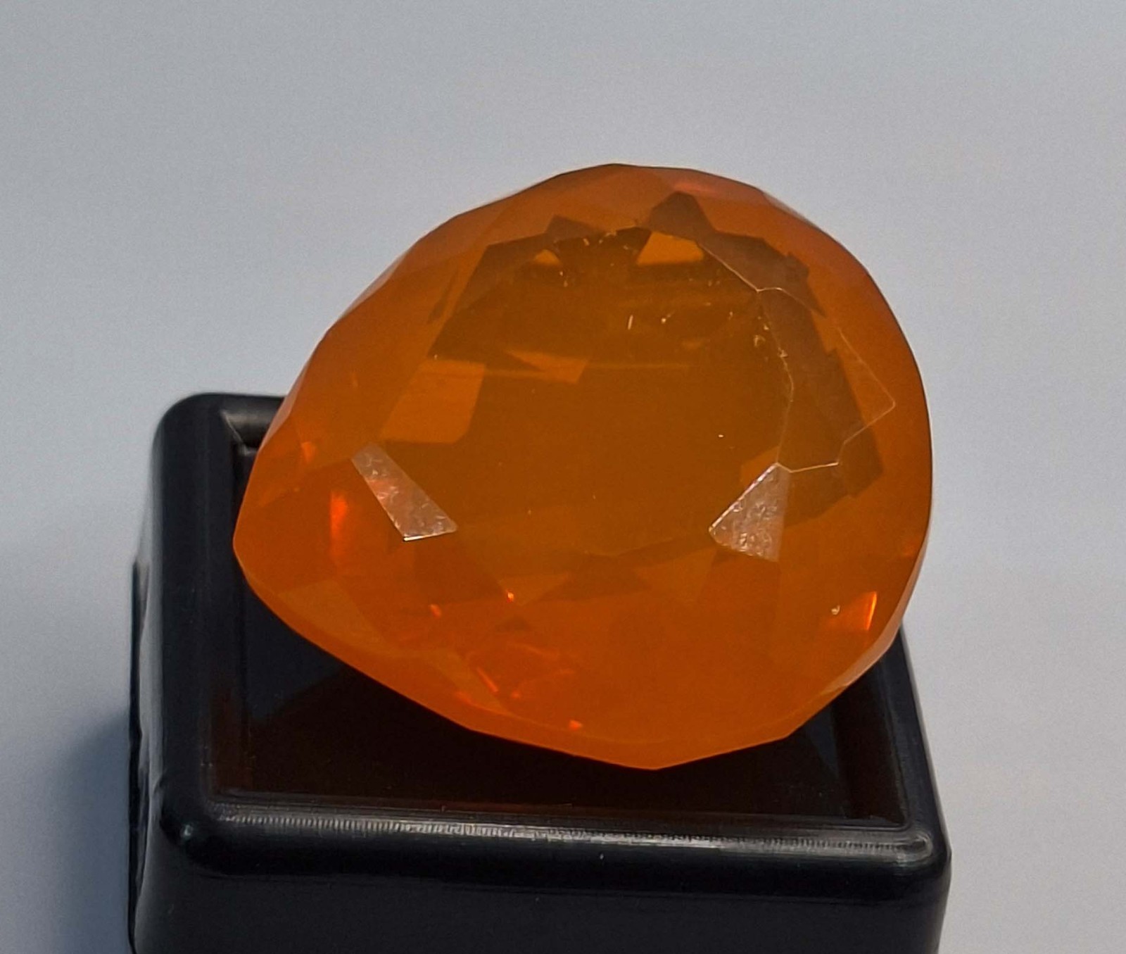 Orange Welo Opal Natural Pear Cut 58-60 Ct Certified Loose Gemstone SP253