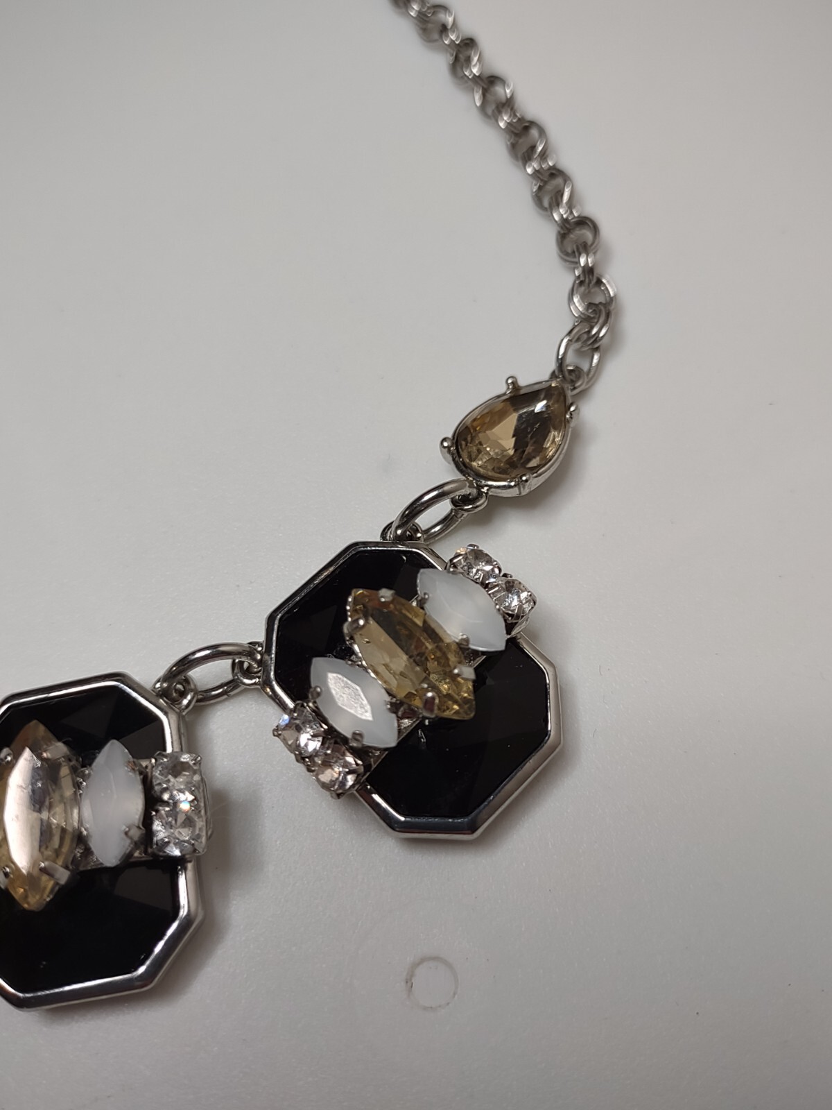 Heavy White House Black Market Necklace Adjustable 18 To 20 Inches Long