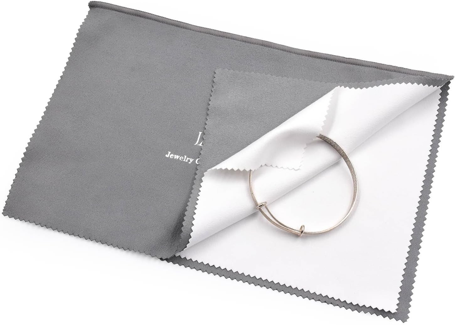 Pro Size Silver Polishing Cloth Jewelry Cleaning 11″ X Pack of 1, Gray