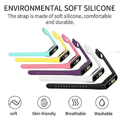 6 Pack Replacement Bands Compatible with Samsung Galaxy Fit 2 SM-R220 for Women