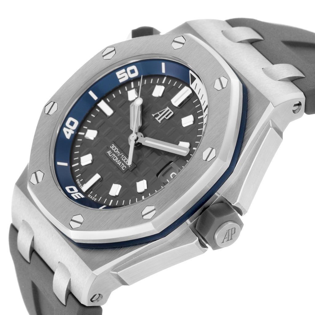 Audemars Piguet Royal Oak Offshore Diver Steel Mens Watch 15720ST Box Card