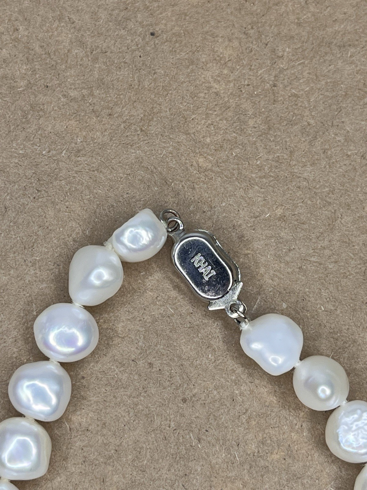 Khai Baroque Pearl Bracelet Philippines Real Fresh Water Silver Tone Clasp ~ 7″