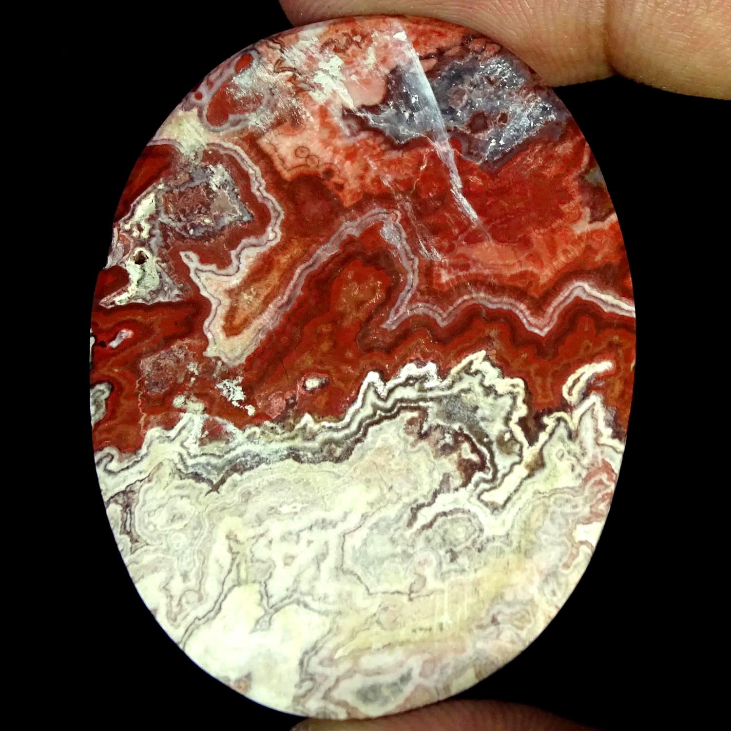 100.00Cts. 100% Natural Rosita Jasper Oval Cabochon Gemstone 37X50X5MM