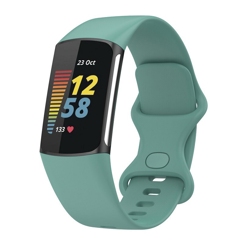 Sports Silicone Wristband Watch Band For Fitbit Charge 5 6 Replacement Strap