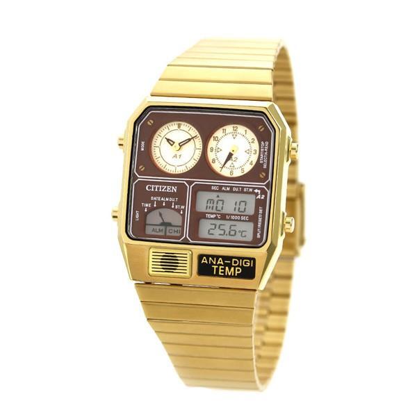 CITIZEN COLLECTION ANA-DIGI TEMP JG2103-72X Analog Digital Men Watch Gold Brown