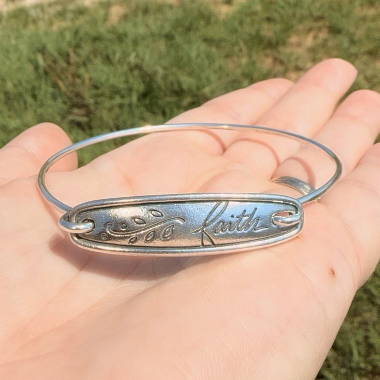James Avery Retired Faith Hook Bracelet