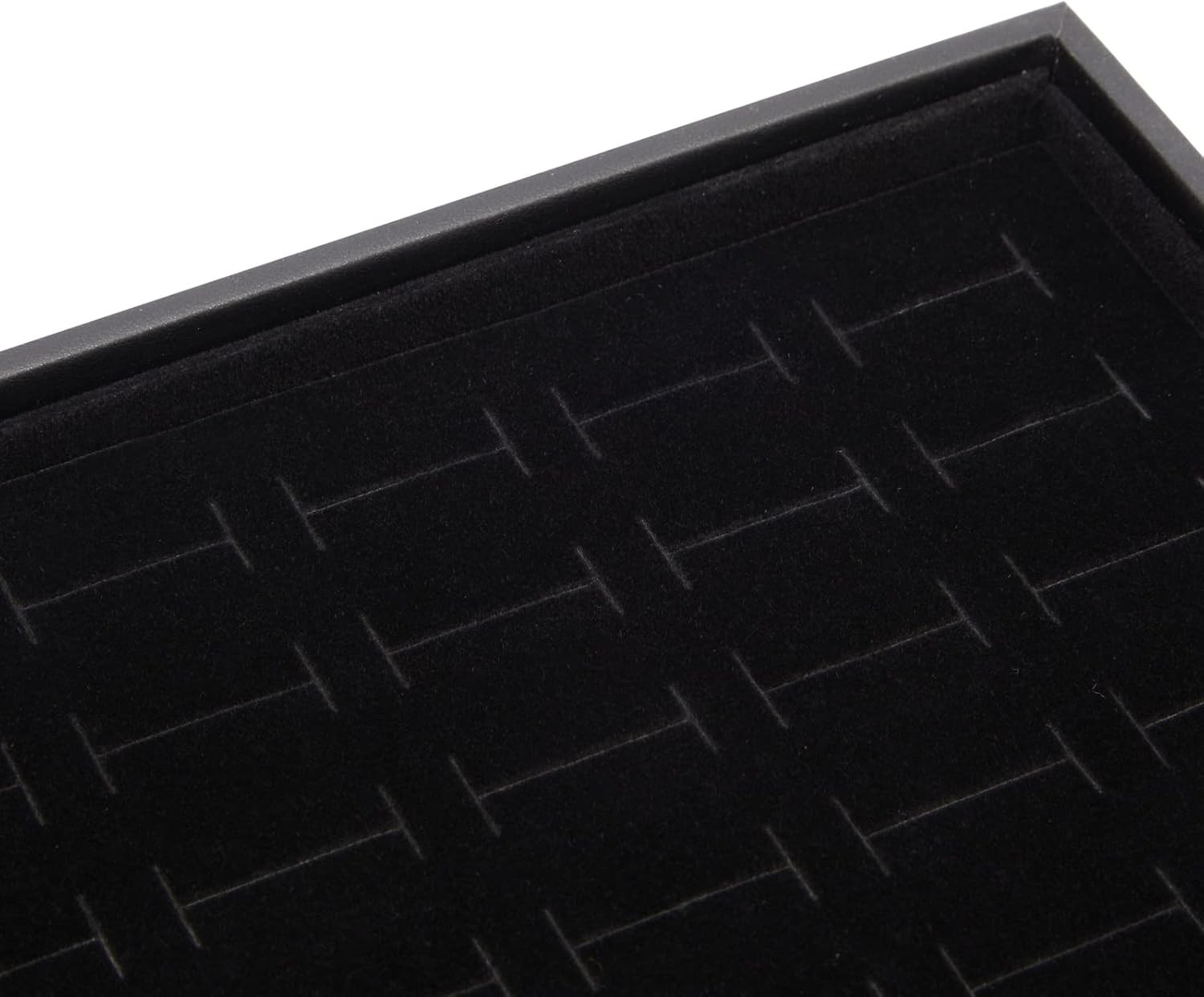 Juvale 2 Pack Ring Display Tray Velvet, 100 Slot Foam Jewelry Organizer