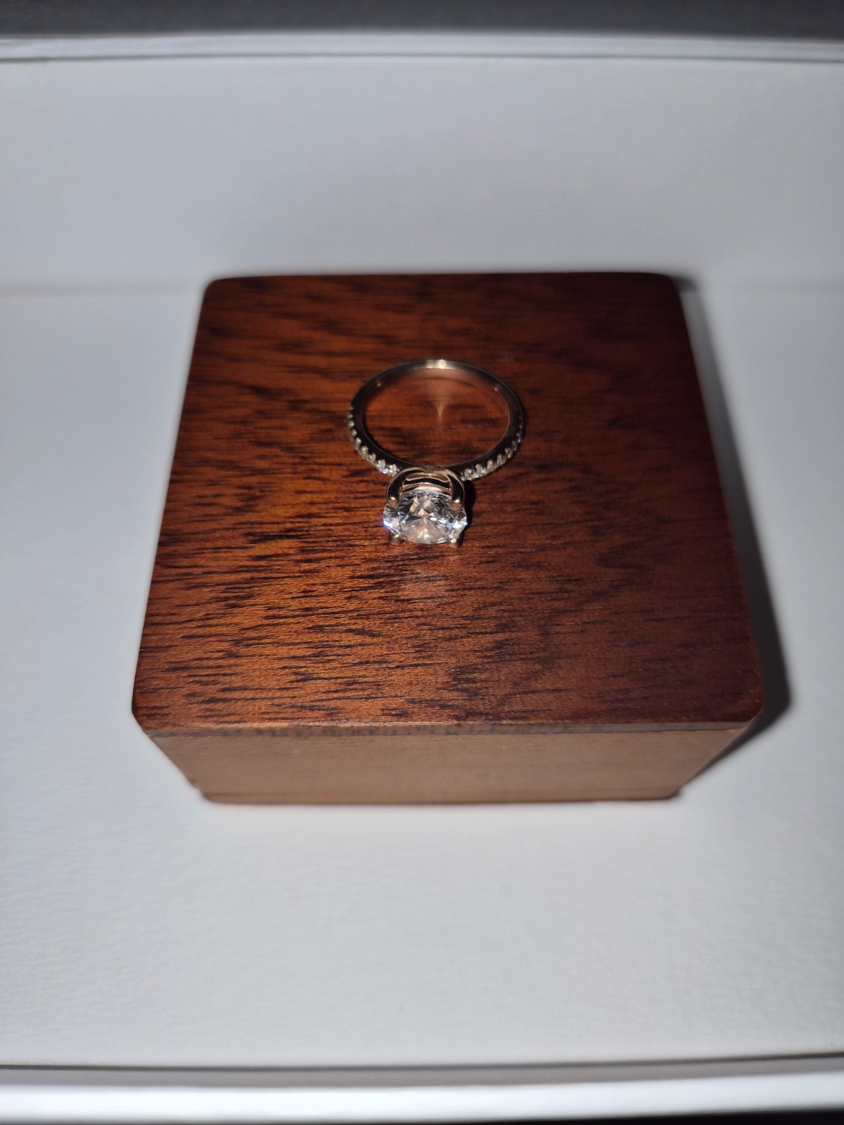LAB CREATED DIAMOND RING – 14k ROSE GOLD – 2.53 ROUND VS1 RARE CARAT – 6.25 SIZE