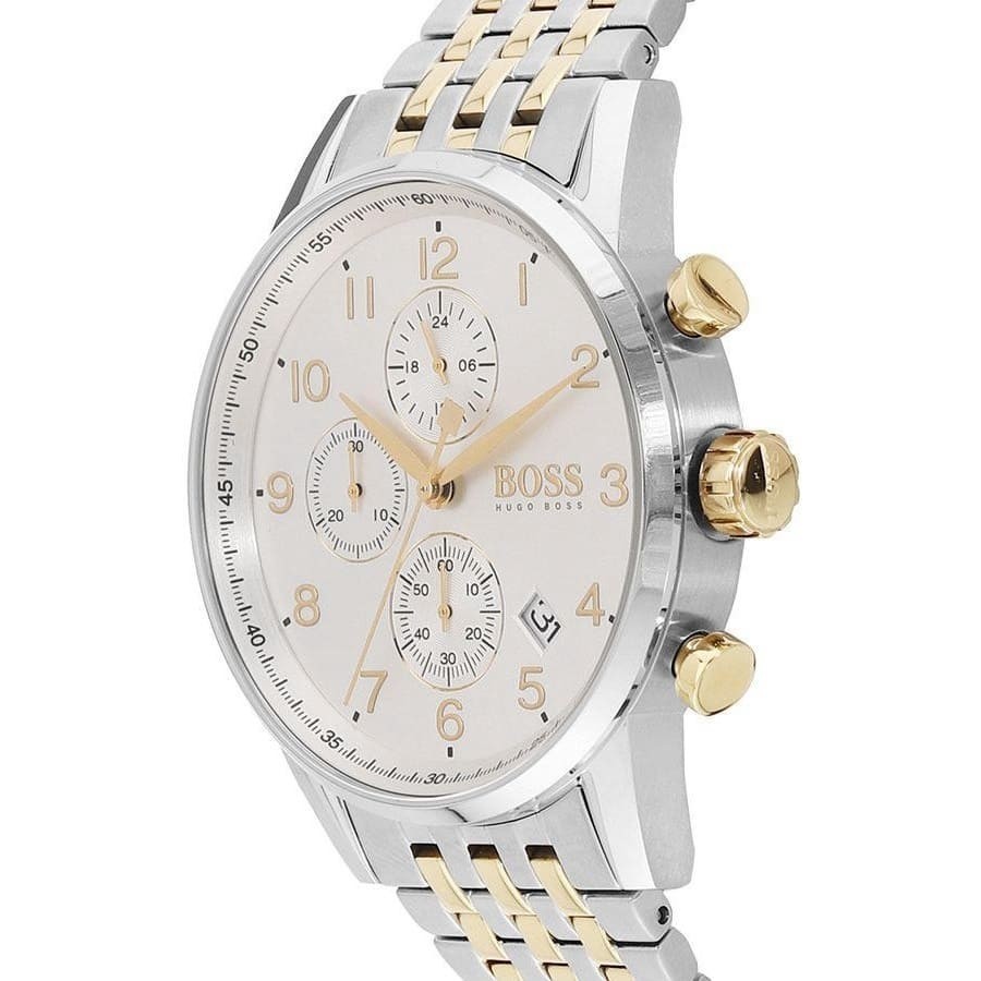 HUGO BOSS Navigator 1513499 Men’s Silver Dial Stainless Steel Wristwatch
