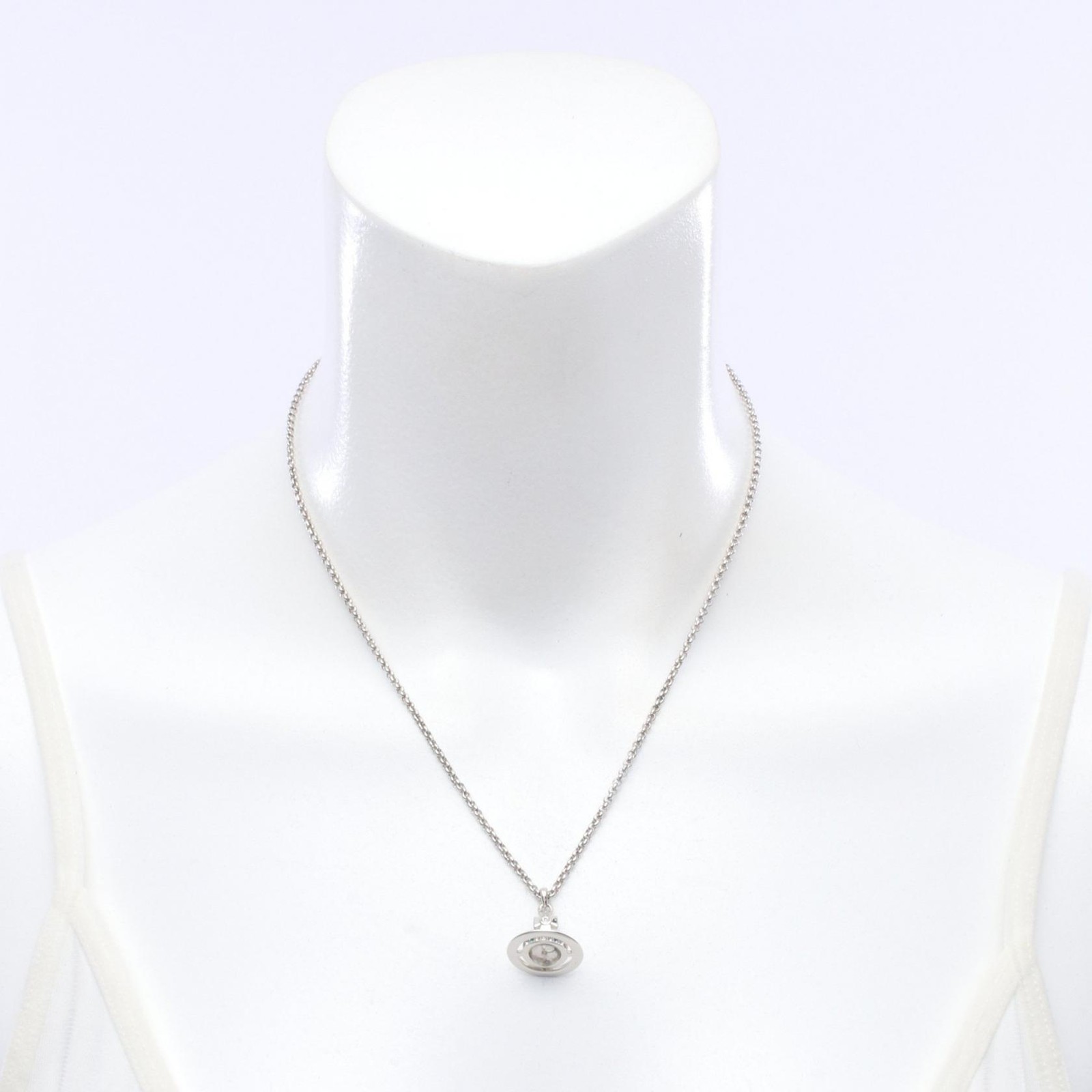 Vivienne Westwood NEW PETITE ORB Orb Necklace Pendant SS Rhinestone Multi NEW