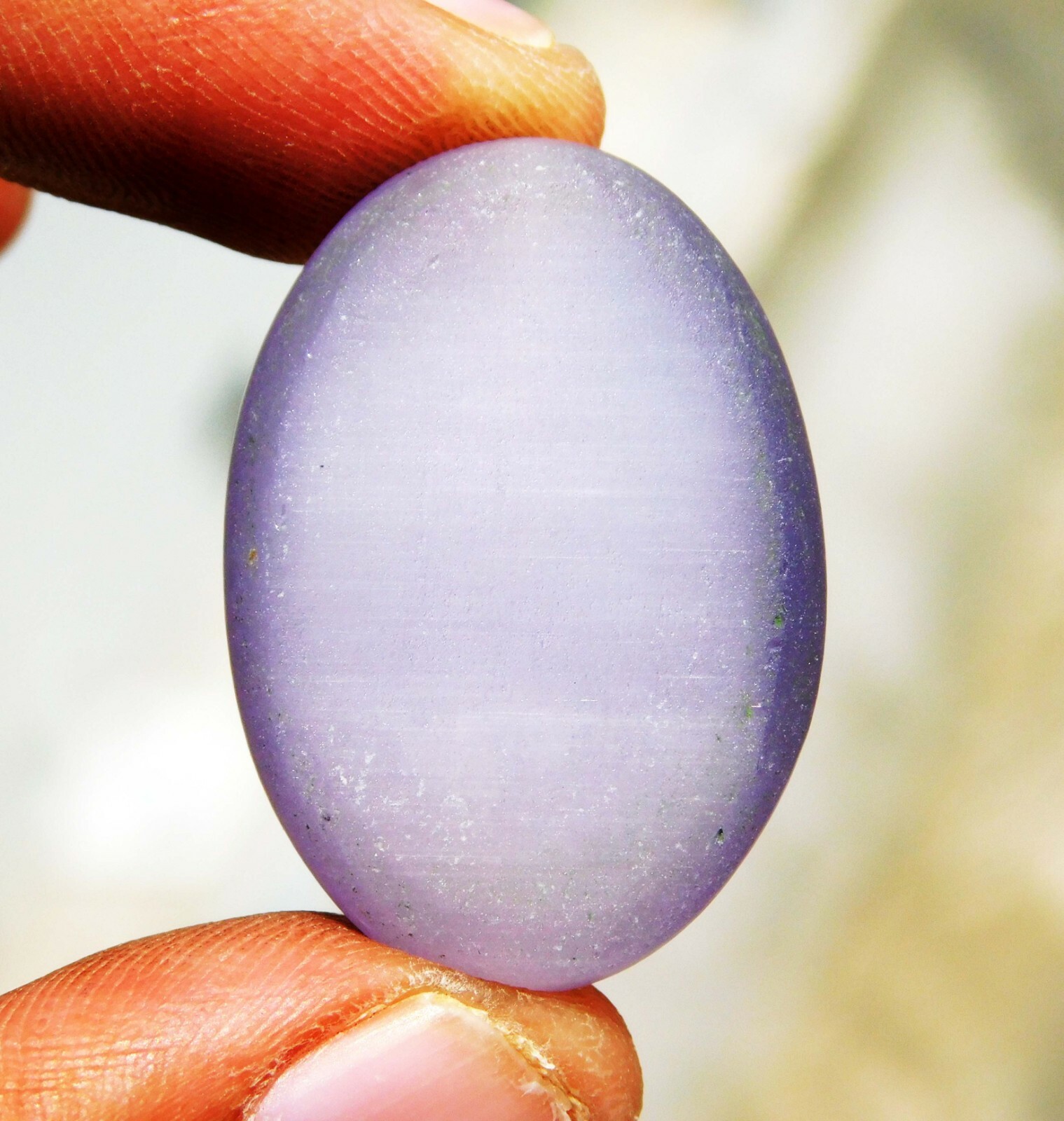 Natural 54 CT Beautiful Oval Cabochon Cut Bi-color Cats Eye Loose Gemstone
