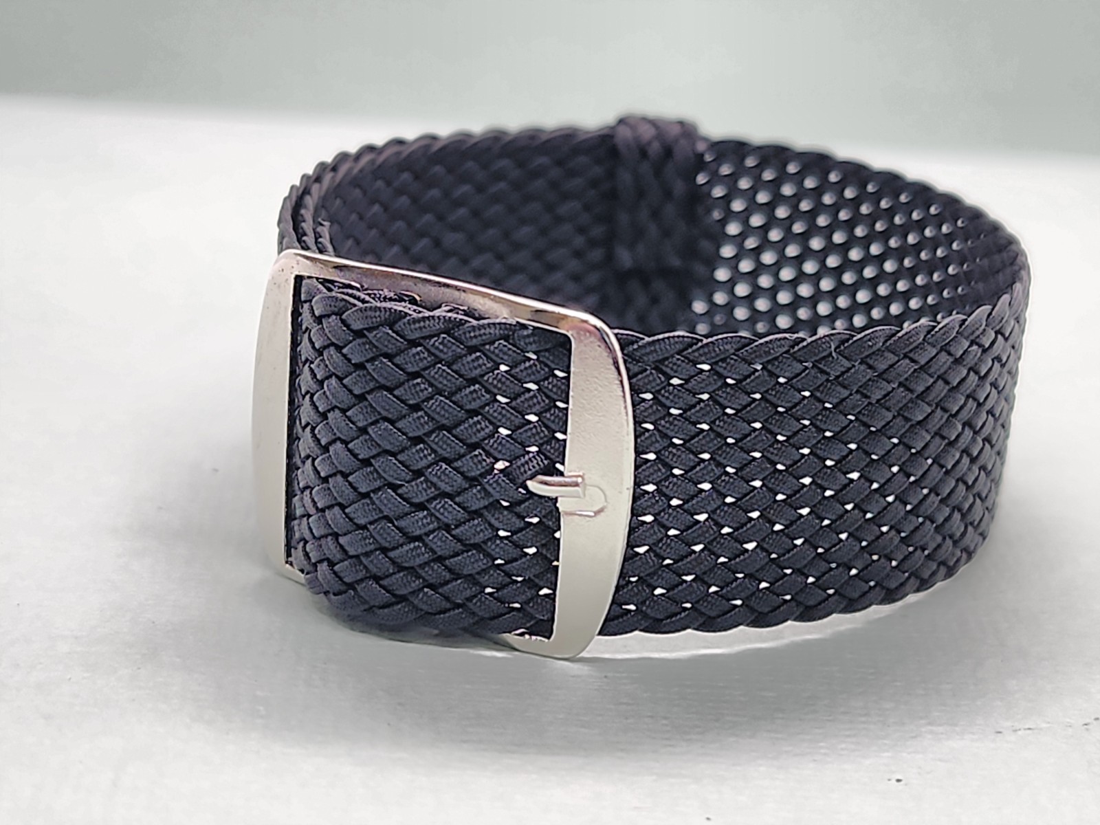 Four 1960’s-70’s NOS 20mm Perlon Woven Nylon 1 Piece Military Style Watch Bands