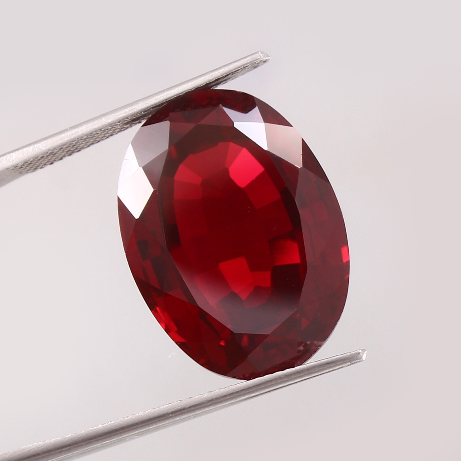 AAA Rated Lab Created Synthetic Oval Garnet Cut Gemstone,4×6-15x20mm,1pcs
