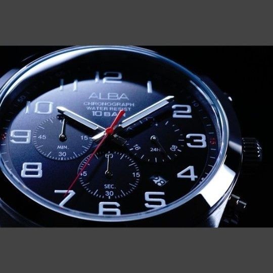 【NEW】 SEIKO Chronograph Black Dial Men’s Japan Authentic Wristwatch Vintage