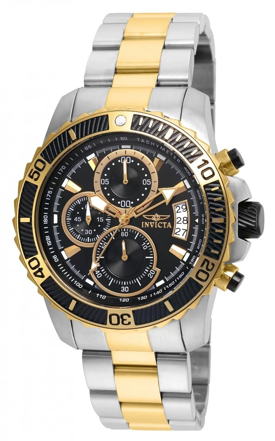 Invicta Men’s 22418 Pro Diver Quartz Multifunction Black Dial Watch