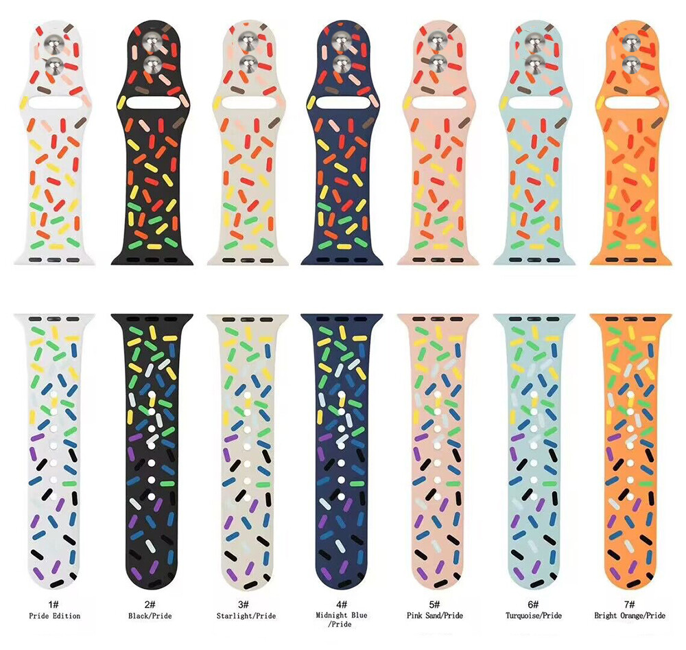 For Apple Watch 11 10 9 8 7 6 5 Ultra 2 49/46/45//42mm Pride Edtion Sport Band