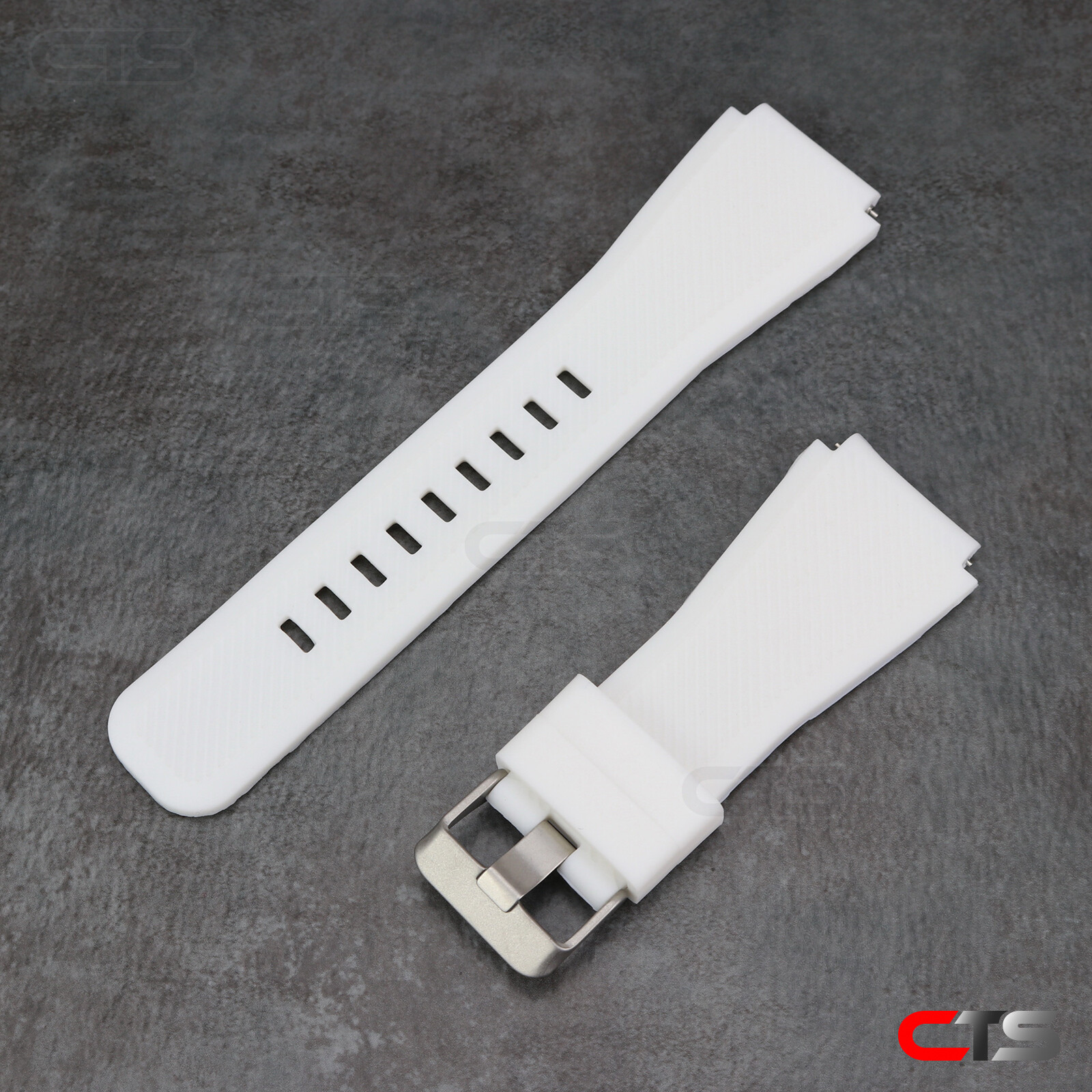 Silicone Large White Band 22mm For Samsung Smart Watch SM-R760 R770 R800 R840