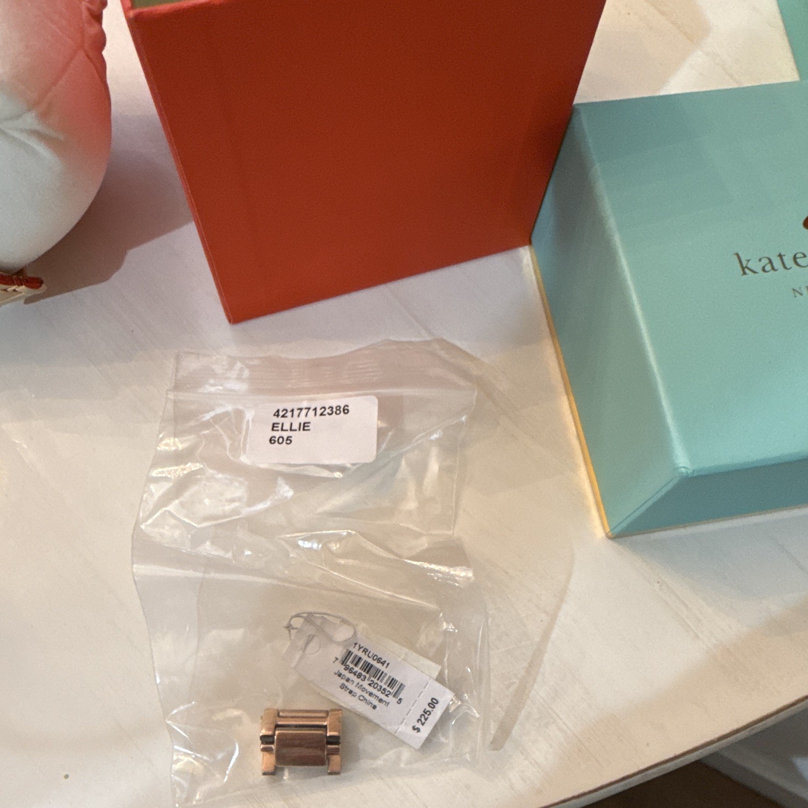 kate spade new york Ellie Rose Gold Tone Analog Quartz Date Bracelet Watch