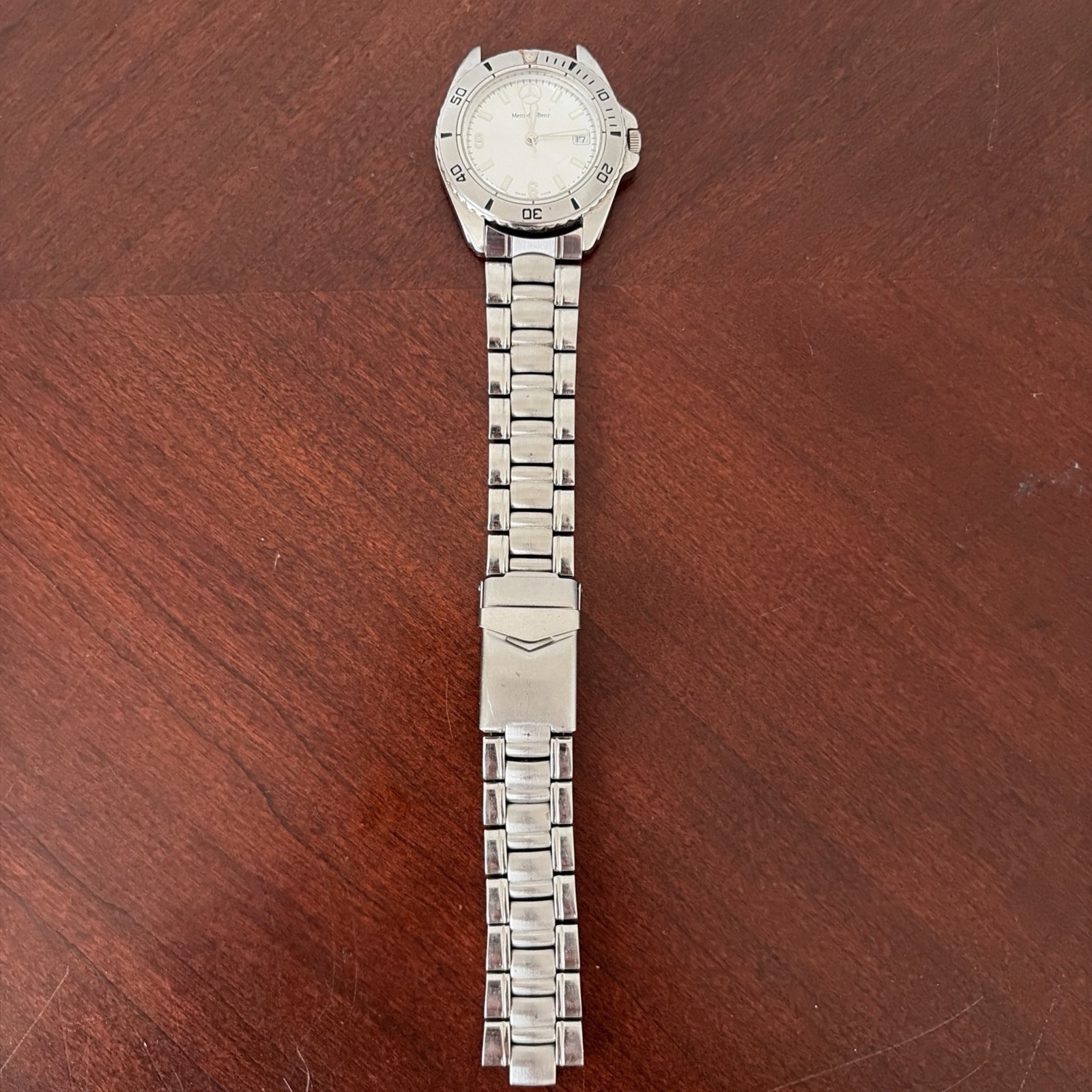 Mercedes Benz Vintage Watch Stainless Steel Swiss Made