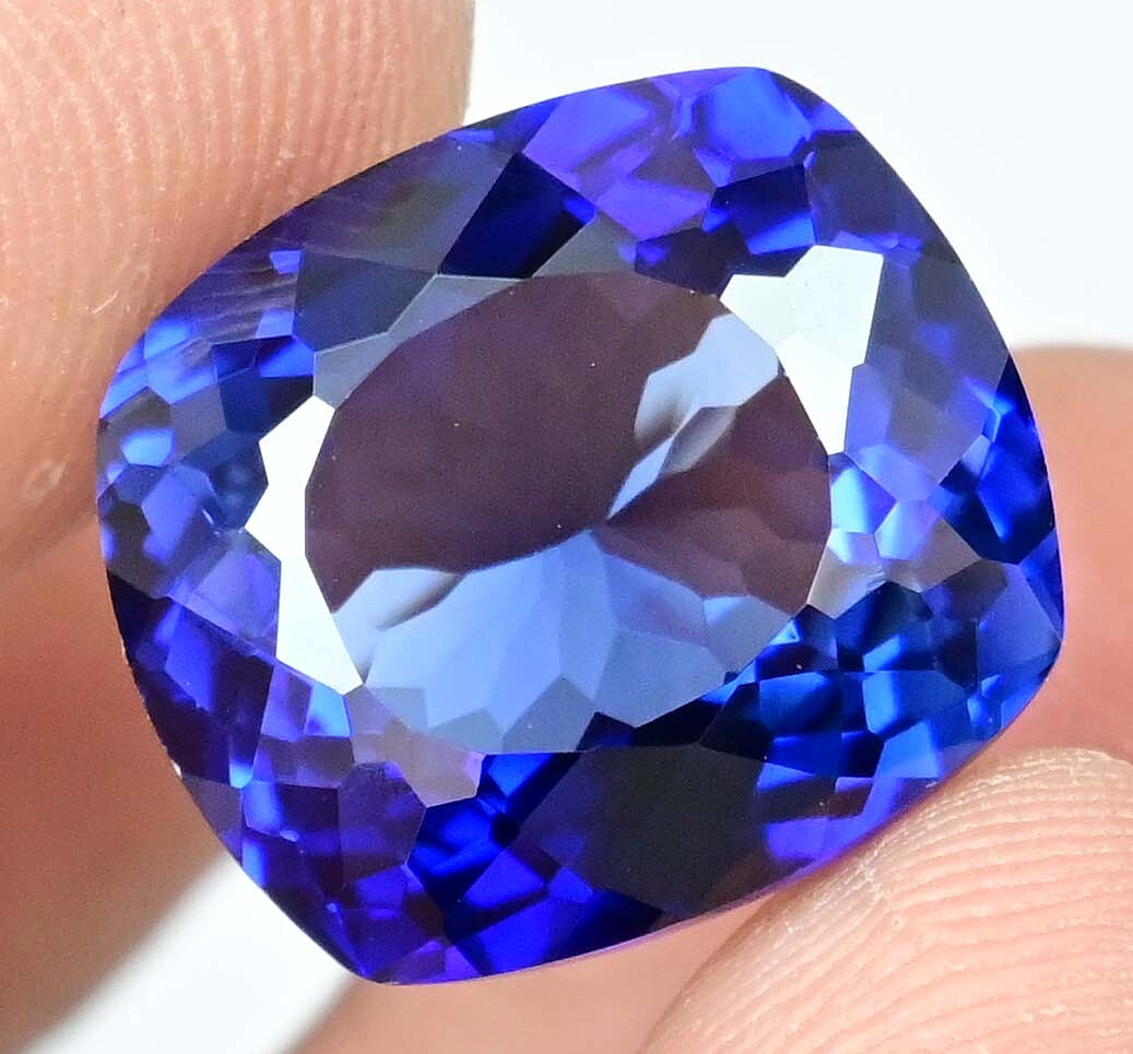 Natural Ceylon Blue Sapphire 17.95 Ct Cushion Certified Flawless Loose Gemstone