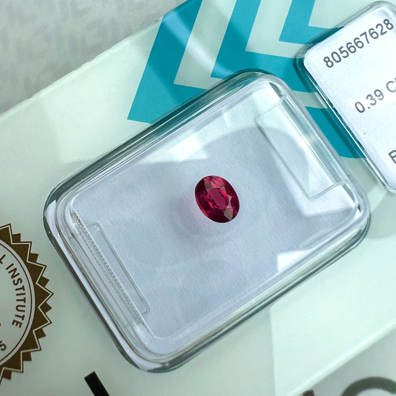 IGI CERTIFIED Untreated Red Ruby UNHEATED 0.39ct Oval Cut NO Heat RARE Gem