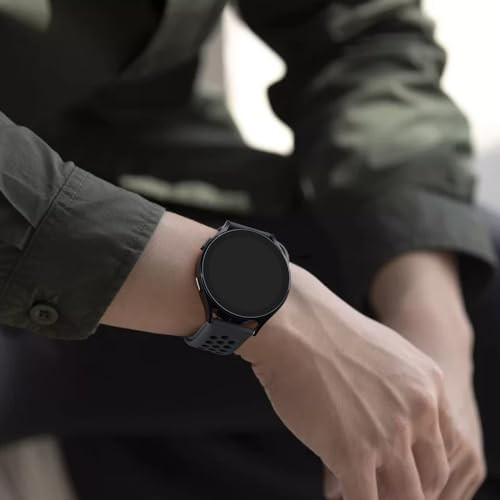 20mm Silicone Watch Bands Quick Release 22mm Gray/Black+Black/Gray+White/Black
