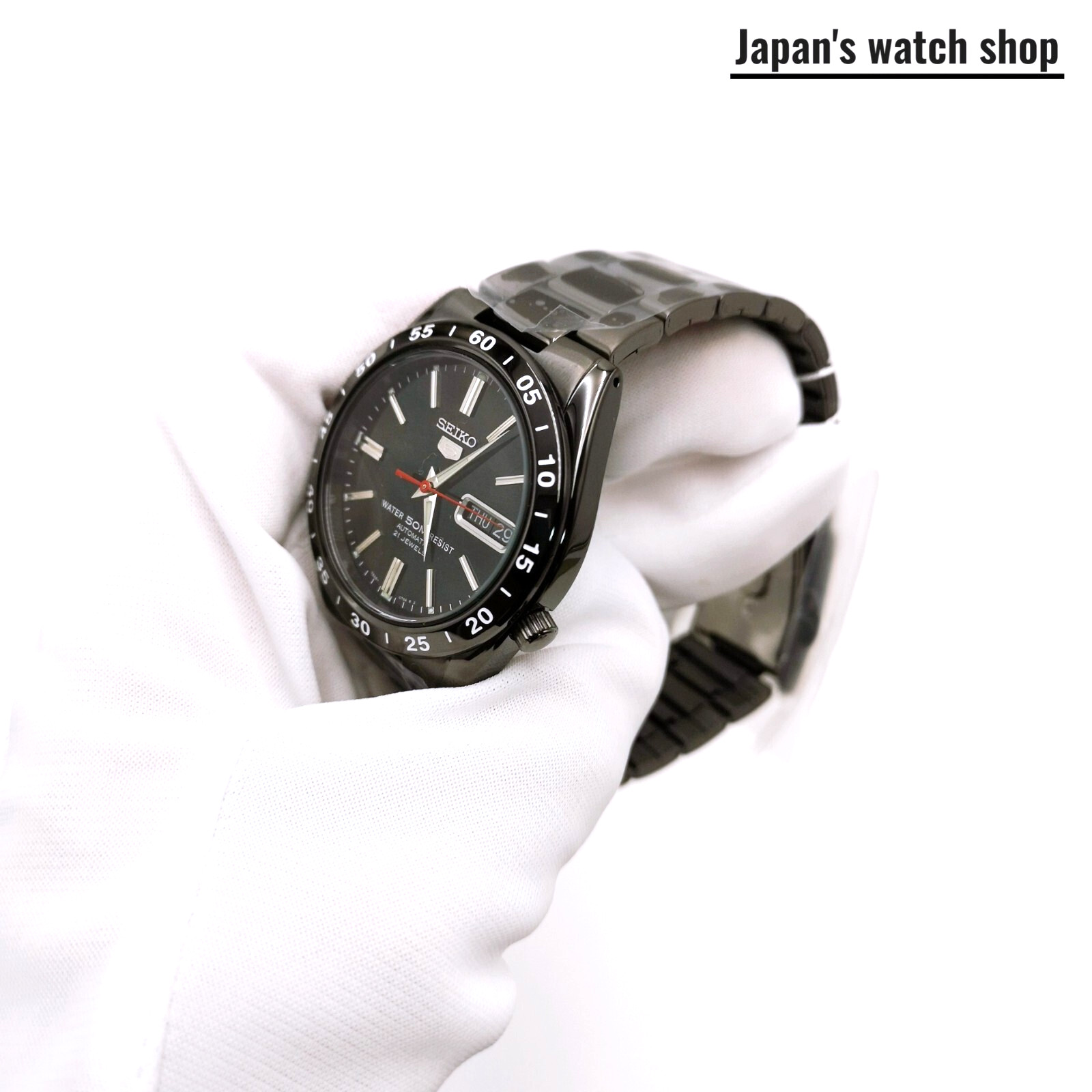 SEIKO SEIKO5 SNKE03K1 Black Automatic Men’s Watch New in Box