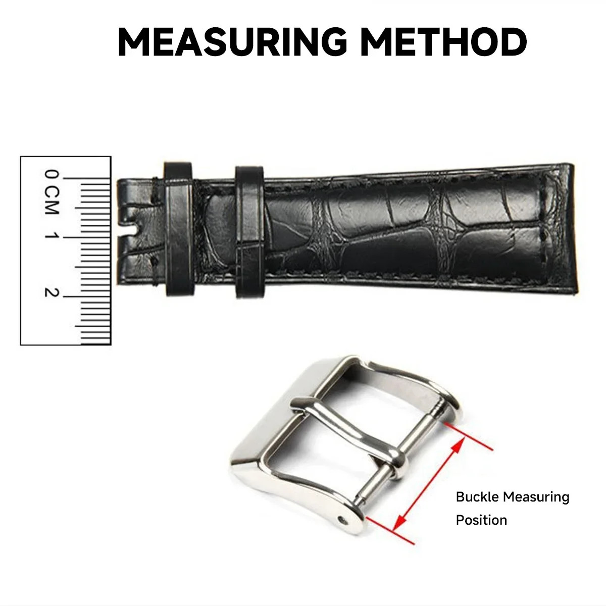 Watch Buckle Stainless Steel Pin Clasp 10 12 14 16 18 20 22 24mm Strap Accessory